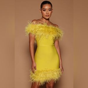 Acelia Bandage Mini Dress - Chartreuse